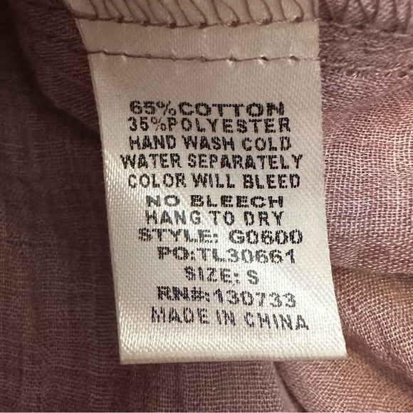 Umgee Purple Embroidered Muslin Dress size S - Picture 8 of 10